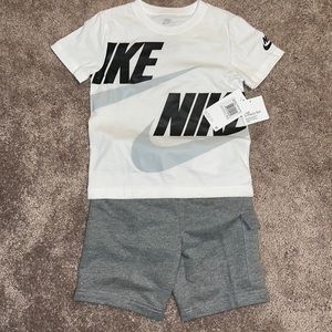 Nike Little Boys' T-Shirt And French Terry Shorts Set